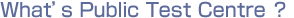What is a Public Test Centre?