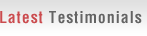latest testimonials